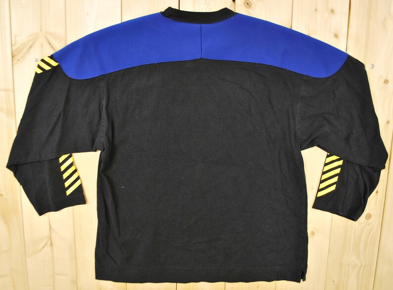 Vintage 1980's/90's TOMMY HILFIGER Long Sleeve T-Shirt / Hip Hop / Tommy Jeans / Neoprene Shoulder Patches / Retro Collectable Rare image 4