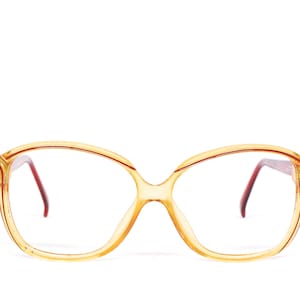 Vintage 1970&#39;s CHRISTIAN DIOR Amber Eyeglasses / Model# 2133 30 / Made in Germany / Retro Collectible Rare #2643