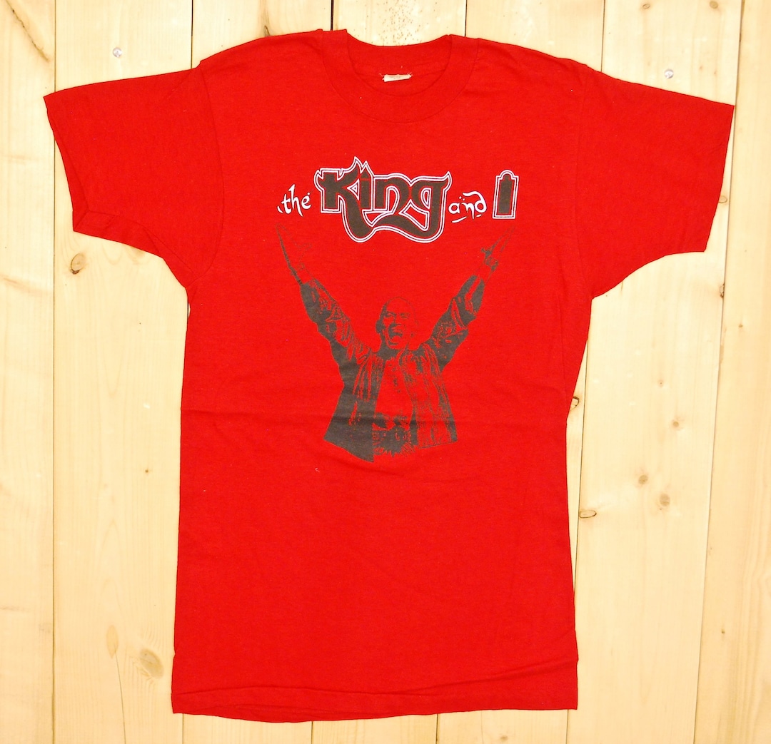 ▪️80’s【KING & I】VINTAGE TEE Vintage 1970's/80's Broadway THE KING and I Red T-shirt / Yul