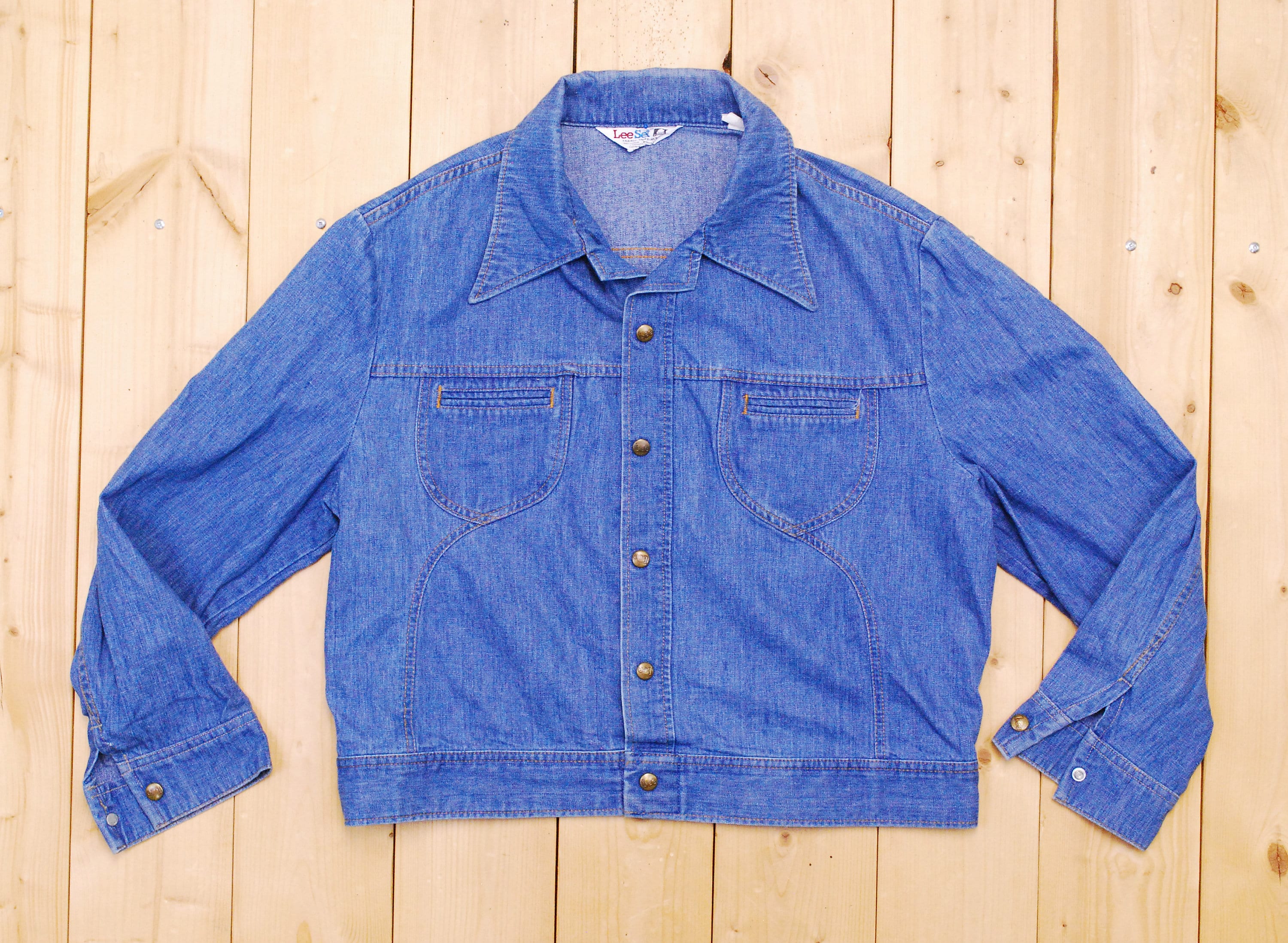 ジャケット・アウター vintage 70s made in USA lee set denim bd Vintage 1960's/70's LEE Denim Jean Jacket / SANFORIZED