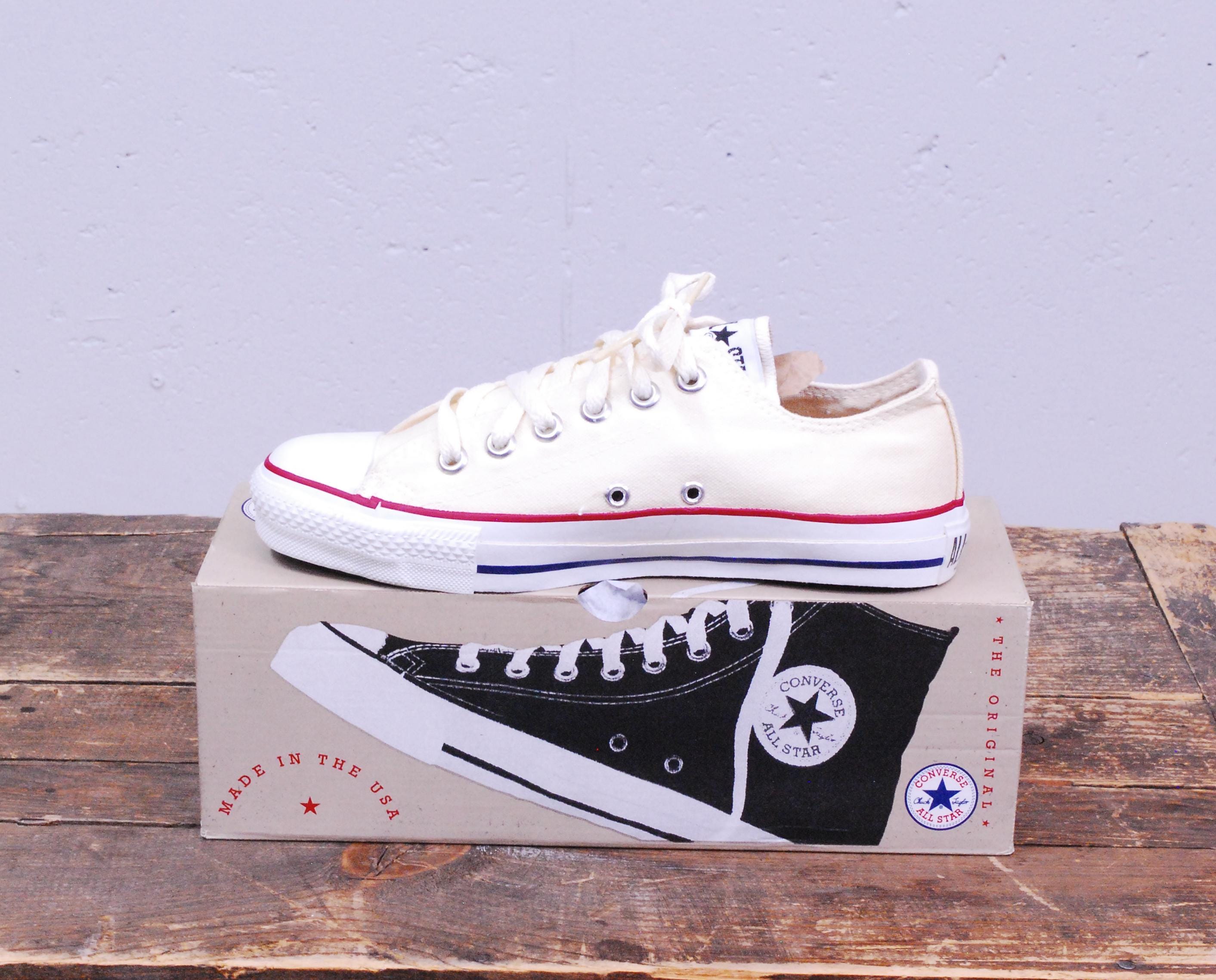 脱散財90s Dead stock CONVERSE ALL STAR Converse 90s Vintage Chuck Taylor Low Cut Sneakers Deadstock