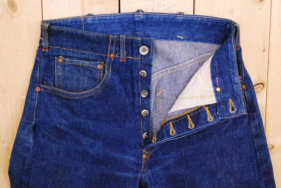 Vintage 1940's/50's GWG Donut Button Denim Jeans … - image 6