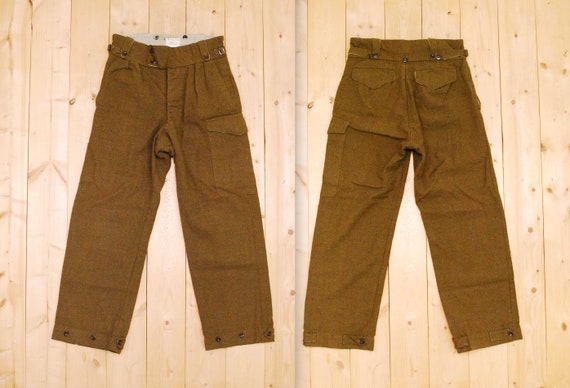 Vintage 1951 Australian Military Wool Pants / Hunt