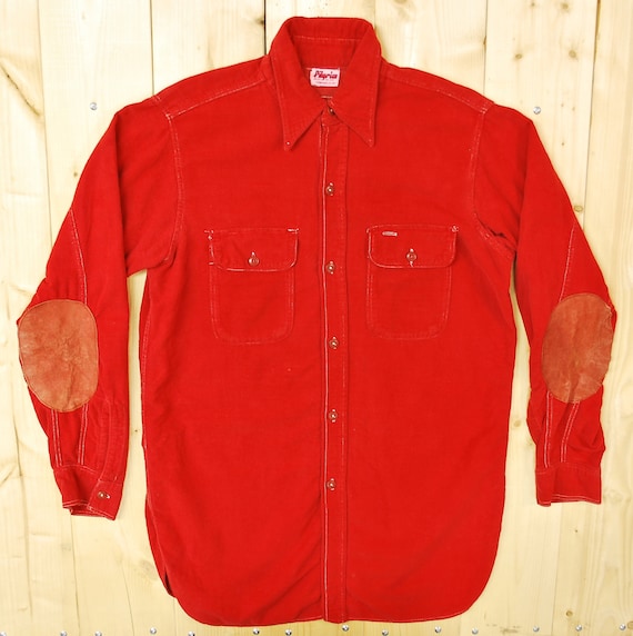 Vintage 1940's/50's Red FLANNEL Shirt / PILGRAM / San… - Gem