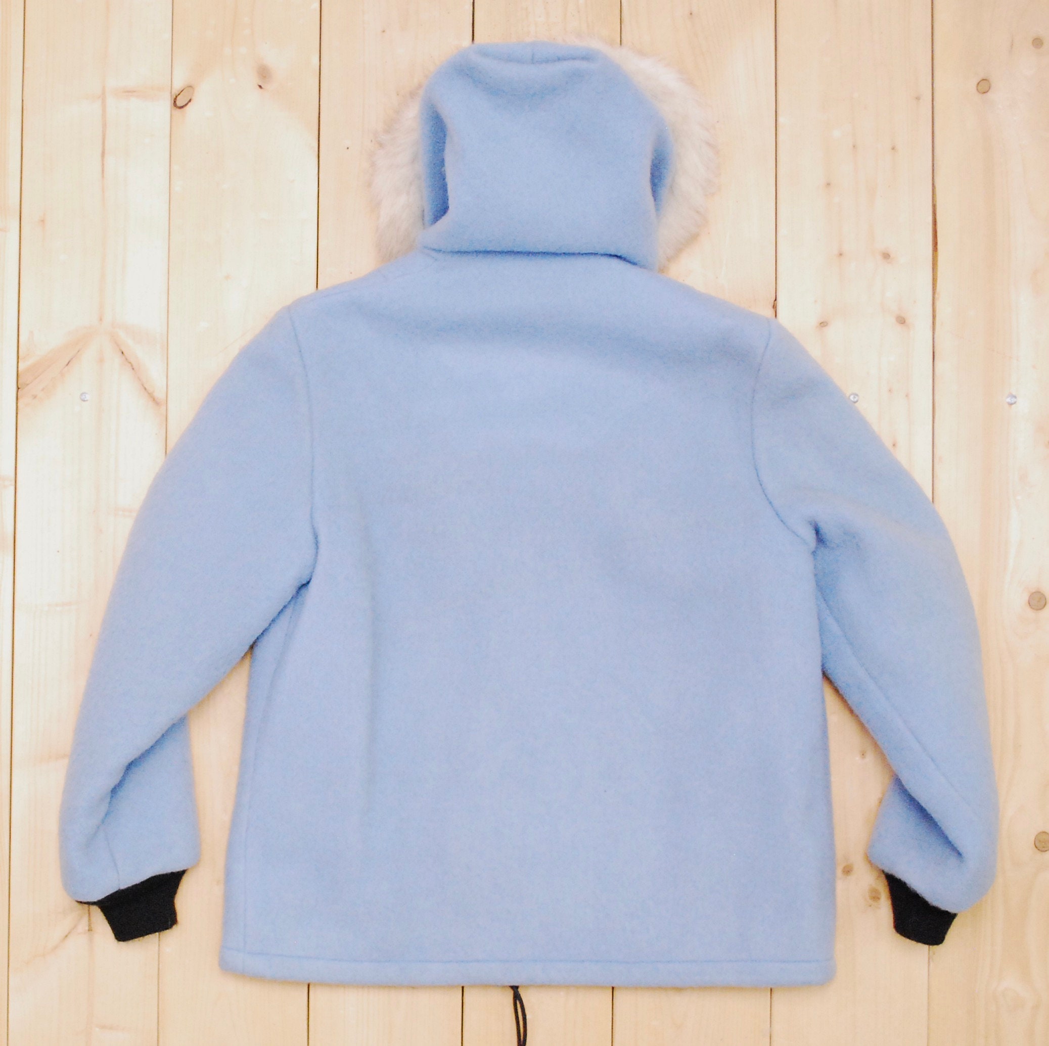 【BAON】Hatocheu Wool Hood Coat - Wool 70 Grey Kinza Warm Hooded Poncho Overcoat - Comfy Oversized