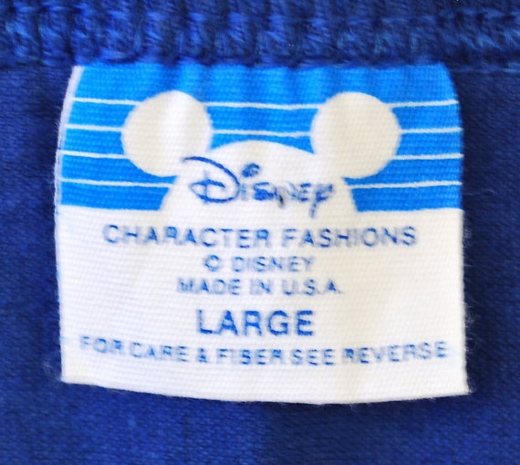 Vintage 1970's/80's MICKEY MOUSE Blue Tank Top / Made in U.S.A.