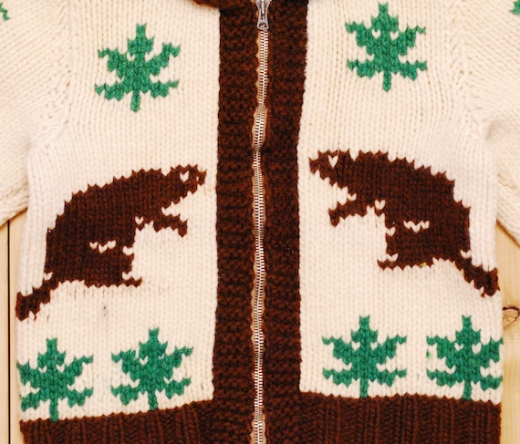 極美品◎ グッドデザイン◎vintage cowichan Vintage Cowichan Sweater [Unknown Brand] [1960s ~] Dans & Musical