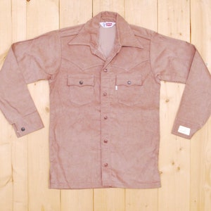 Vintage 1970&#39;s/80&#39;s DEADSTOCK LEVI&#39;S Corduroy Long Sleeve Western Shirt NOS / Cowpunk / Retro Collectable Rare
