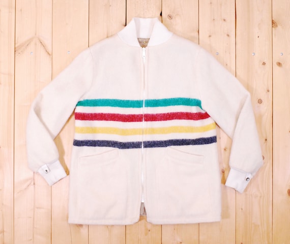 Vintage 1960's/70's HUDSON'S BAY Wool Blanket Jacket