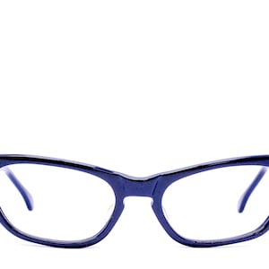 Vintage 1950&#39;s/60&#39;s ZWC Black Cat Eye Eyeglasses / Retro Collectible Rare #2777