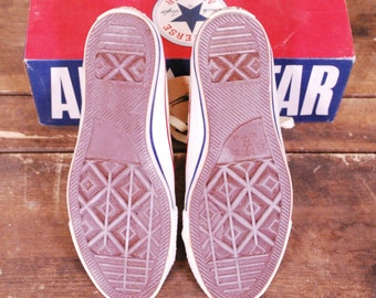 Vintage 1990's Deadstock Unbleached White CONVERSE CHUCK TAYLOR Lo