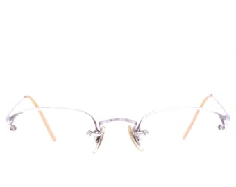 Vintage 1910's/20's AMERICAN OPTICAL White Gold Antique Optical Frames / Retro Collectable Rare #2707