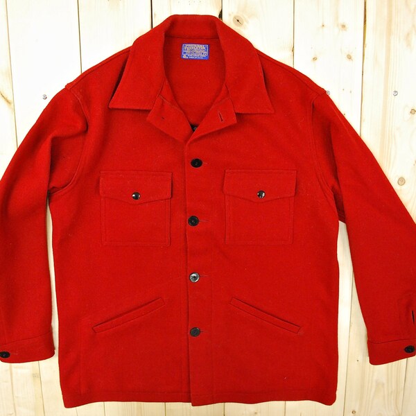 Vintage 1960's/70's Red PENDLETON LUMBERJACK Jacket / Hunting / Cruiser / Retro Collectable Rare