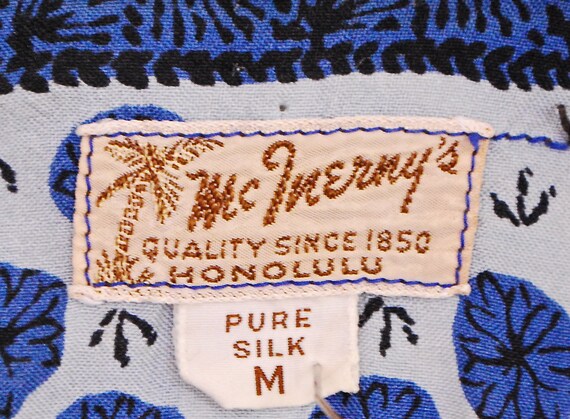 Vintage 1930's ALL SILK HAWAIIAN Shirt / McInerny… - image 3