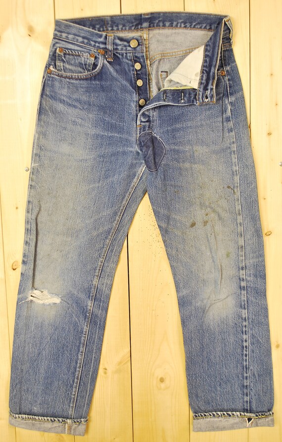 Vintage 1970's LEVIS 501's Denim Jeans / Selvedge / | Etsy