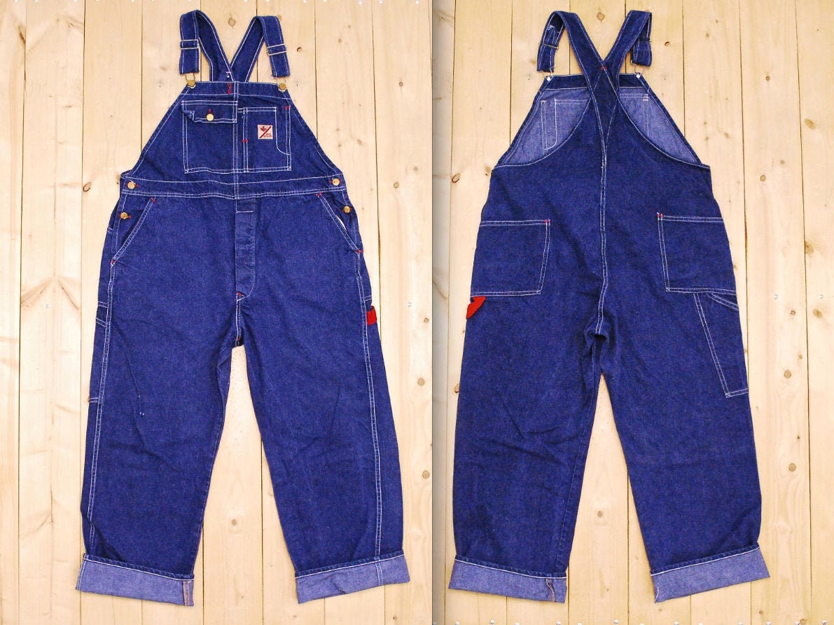 Vintage 1954- 1963 GWG RED STRAP Bib Overalls / Union Label Vintage 1954- 1963 GWG RED STRAP Bib Overalls / Union Label