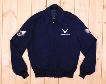Vintage 1970's/80's DSCP US Air Force Lightweight Jacket with Liner / Retro Collectable Rare