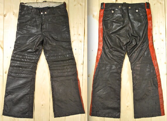 vintage leather motorcycle pants