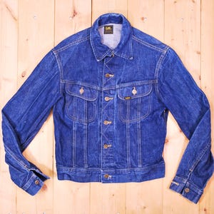 Jaqueta jeans vintage LEE Denim dos anos 60/70 / SANFORIZADA / Fabricada pela Union nos EUA / Colecionável retrô rara