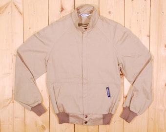 Vintage 1970's Tan ADIDAS Athletic Jacket / Track Jacket / Retro Collectable Rare