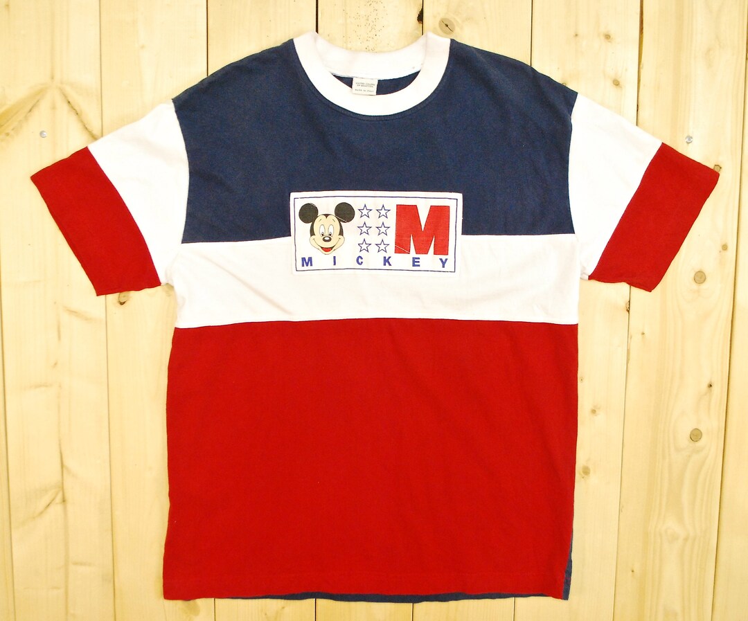 Jahrgang 1990 BENETTON MICKEY MOUSE T-Shirt / Made in Italy / Disney /  Retro Sammlerstücke selten