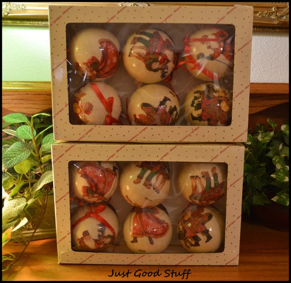 Dillard S Vintage Christmas Balls Christmas Accents Etsy