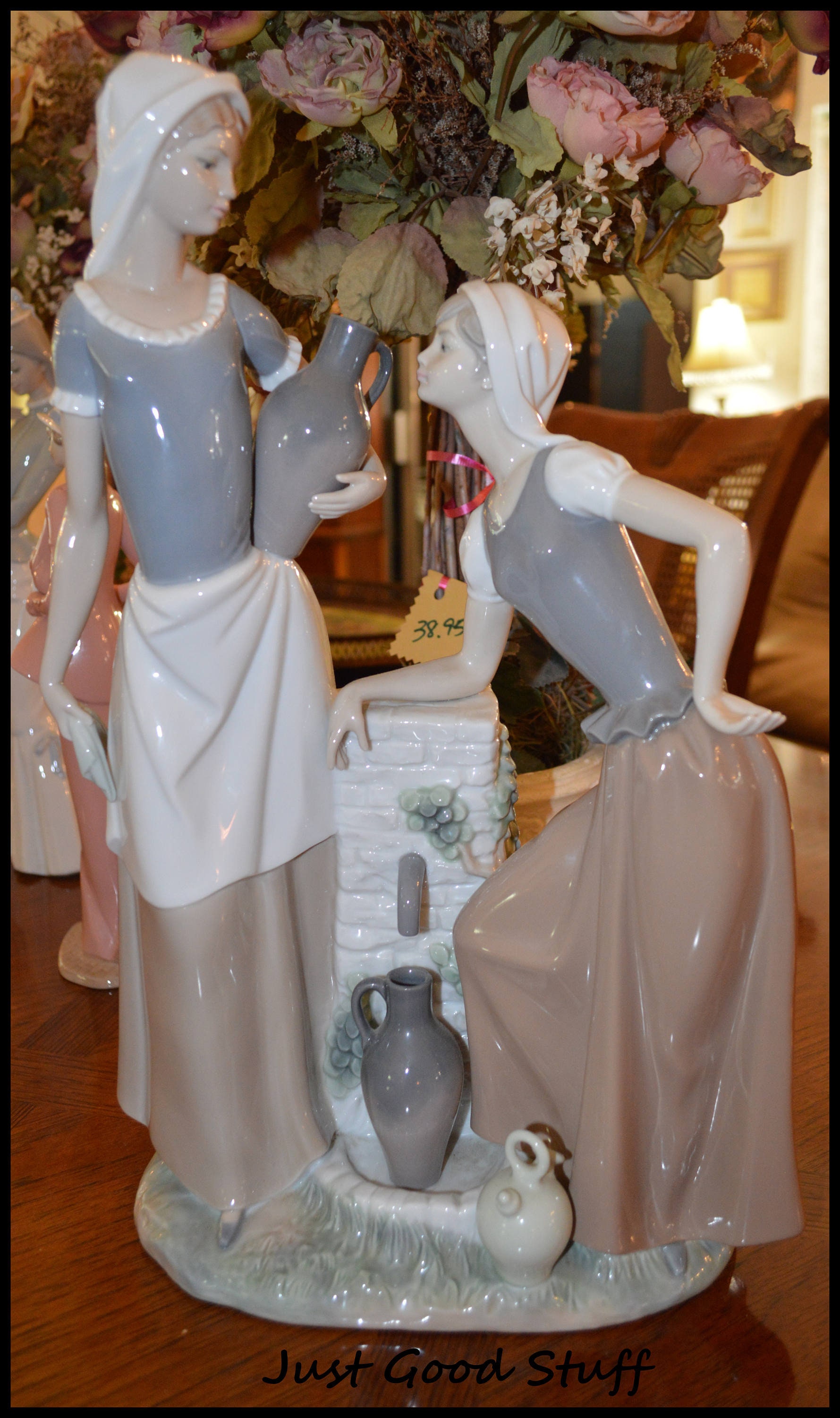 NAO Lladro Spanien Porzellan Figur ° Blumenkinder von 1983