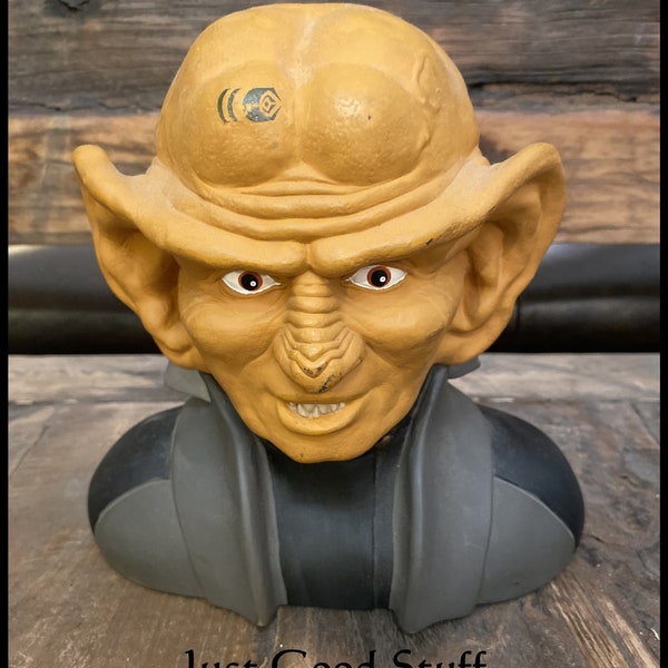 Vintage, Star Trek - Programa de televisión Science Si Fi - Money Bank Star Trek Ferengi 1993 Serie de coleccionistas Coin Bank Thinkway Toys