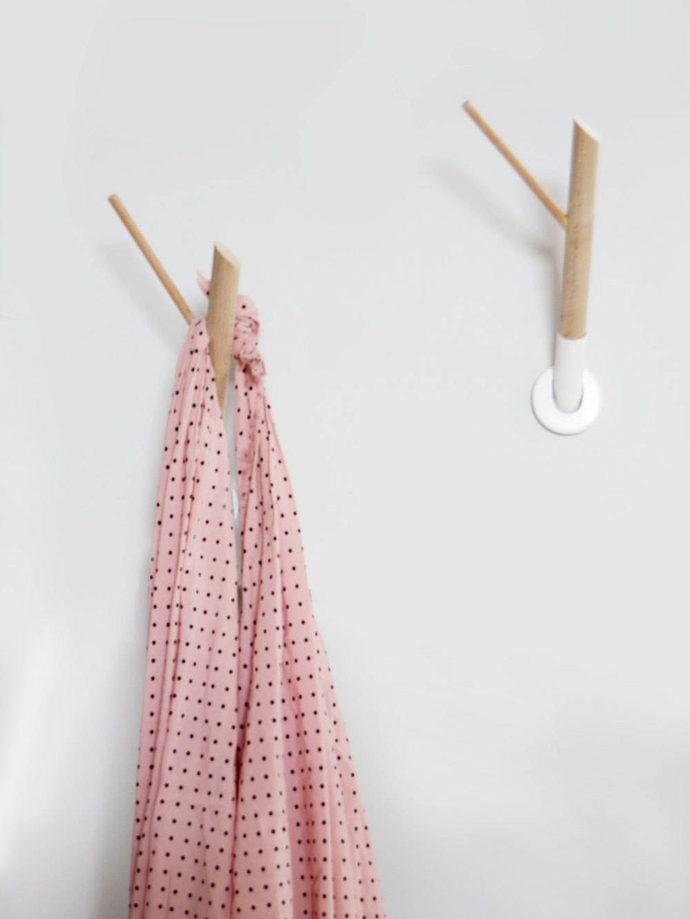 Crochets à Manteau d'entrée, Crochets Muraux, Supports Muraux en Bois, Décor de Brindilles, Ensemble