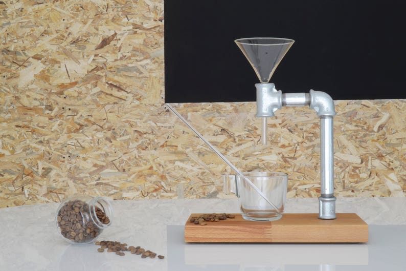 Industrial Coffee Maker Pour Over Coffee Maker Glass Funnel Etsy