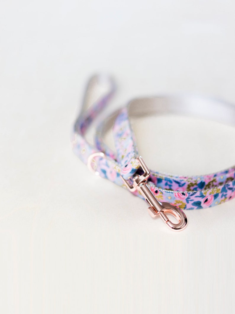 ADD ON Matching Dog Leash Dog Lead Rose Gold Hardware Dog Etsy Canada