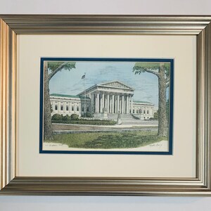 US Supreme Court, pen and ink watercolor by well known Maryland artist Martin Barry. image 3
