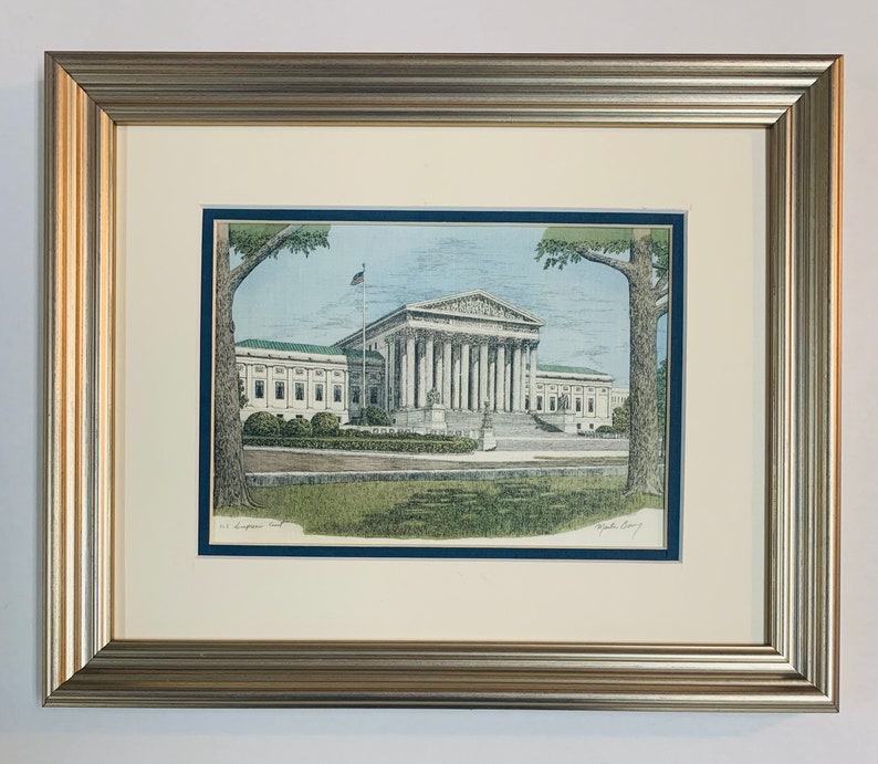 US Supreme Court, pen and ink watercolor by well known Maryland artist Martin Barry. image 3