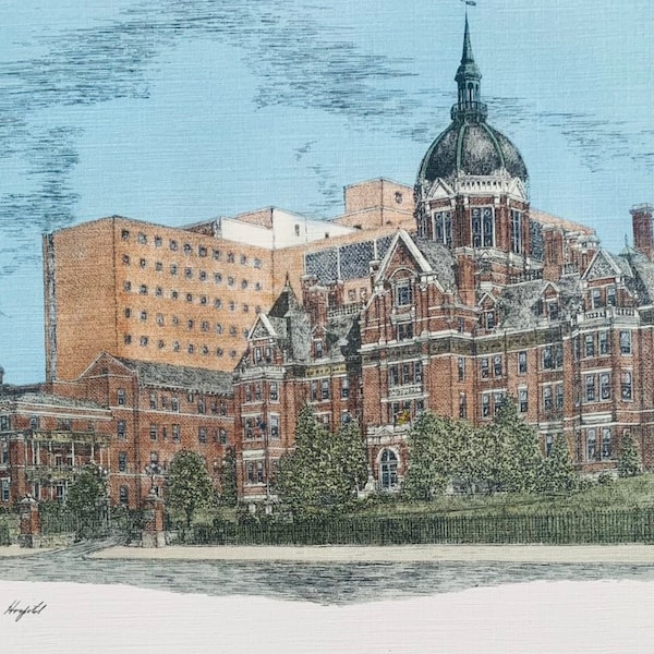 Martin Barry Johns Hopkins Hospital Print Etsy