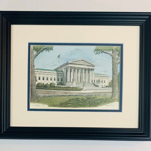 US Supreme Court, pen and ink watercolor by well known Maryland artist Martin Barry. image 4