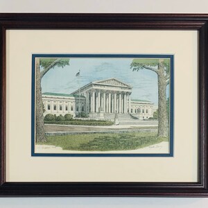 US Supreme Court, pen and ink watercolor by well known Maryland artist Martin Barry. image 5