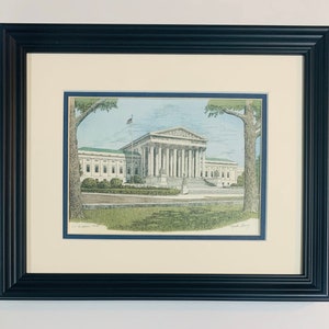 US Supreme Court, pen and ink watercolor by well known Maryland artist Martin Barry. image 2
