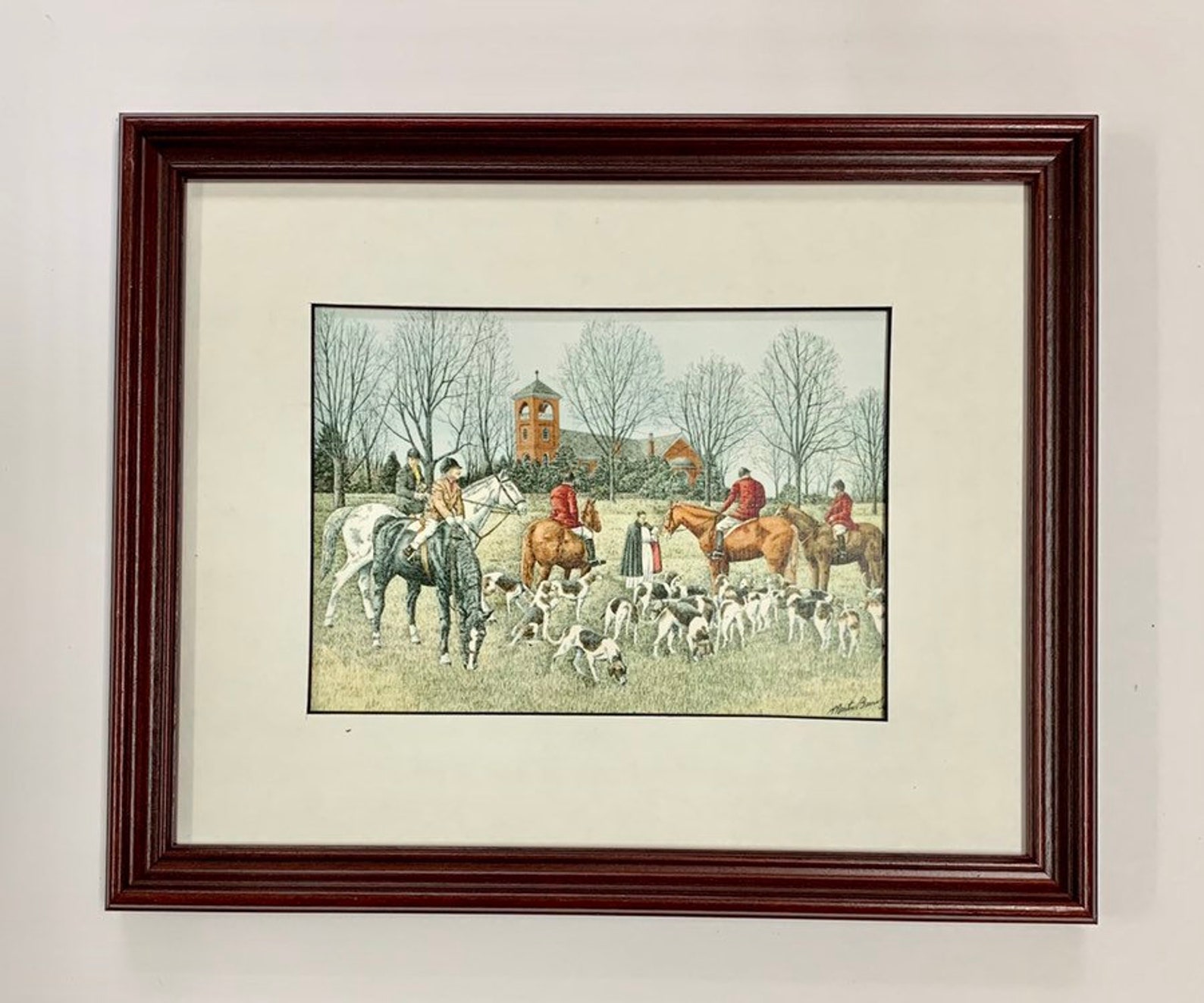 Fox Hunt Print Called blessing of the Hunt , Etsy