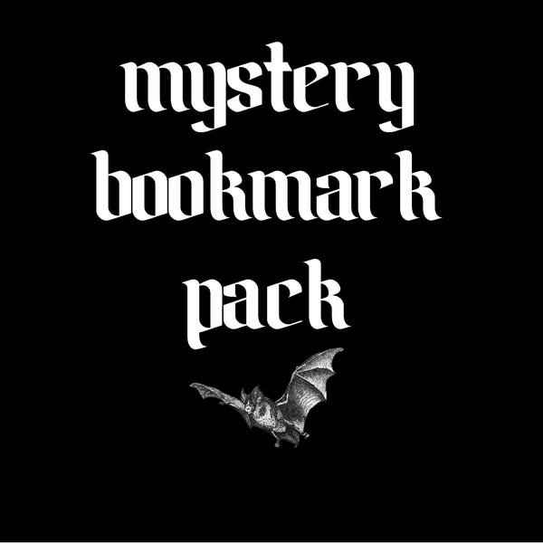 Mystery Bookmark Pack Surprise Goth Gothic Spooky Horror Halloween Haunted Creepy