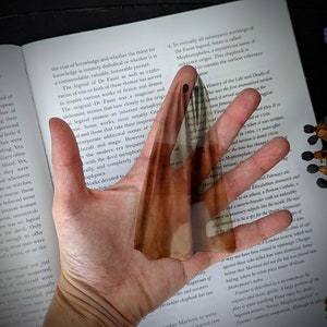 Clear Bookmark Realistic Sheet Ghost Ghoul Haunted Goth Gothic Halloween Horror Creepy Oddities Unique Dark Weird image 3