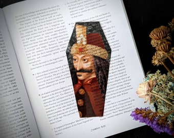 Clear Bookmark Vlad The Impaler Vampire Bloodsucker Monster Ghoul Goth Gothic Halloween Horror Creepy Oddities