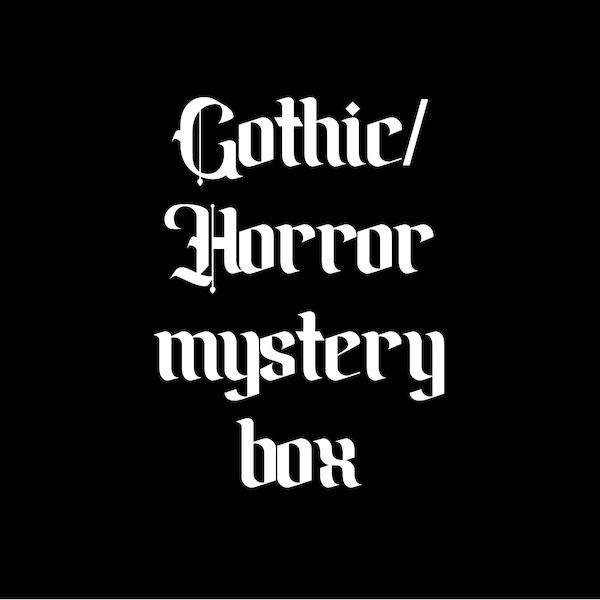 Mystery Box Goth Gothic Spooky Horror Halloween Haunted Creepy Handmade Artist Gift Christmas Holiday Birthday
