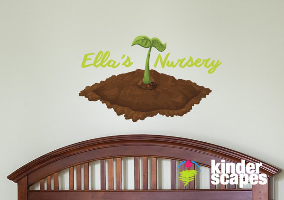Custom Nursery Name Wall Decal Nursery Vinyl Decal Wall Decal Bedroom