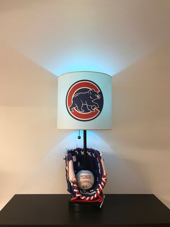 Chicago Cubs Baseball Lamp Mlb Man Cave Kids