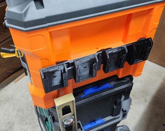 Klein ModBox Accessories - 3D Printed - Battery Holders + Craftsman V20, Dewalt 20v XR, Milwaukee, Kobalt 24v and 40v, Ryobi One+ and 40v