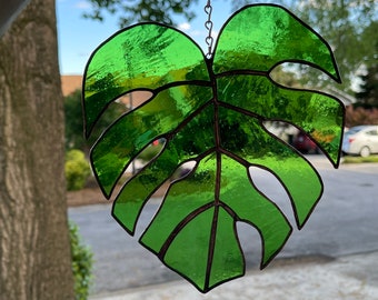 Monstera Leaf Sun Catcher