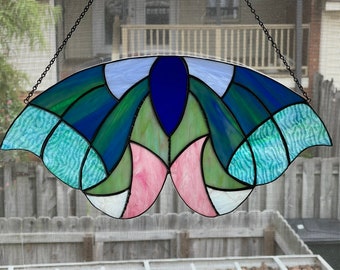 Moth (soft colors) - Large Suncatcher  This item is ready to ship