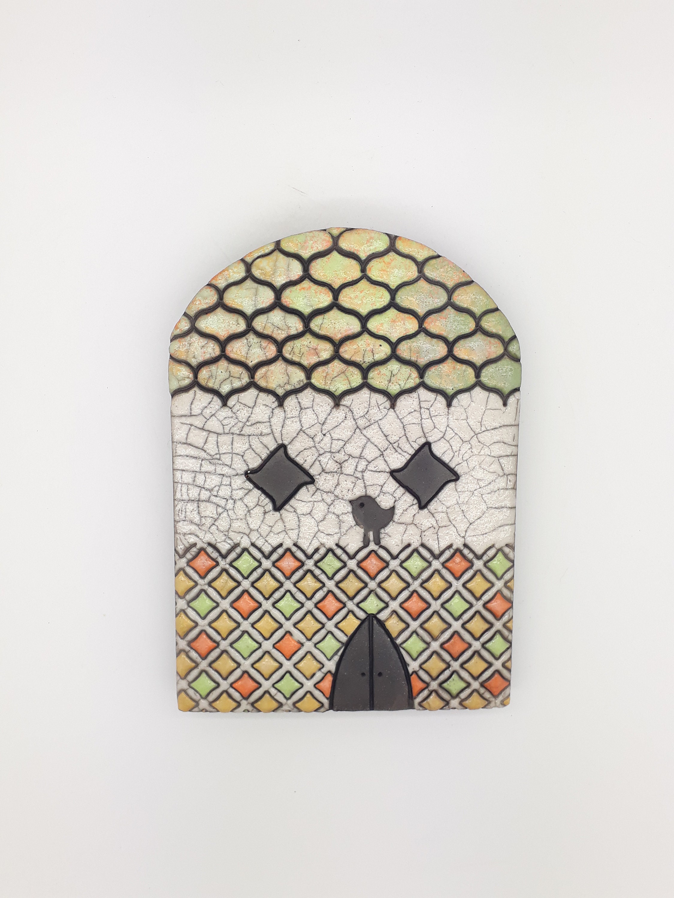 Plaque Murale Maisonnette Raku