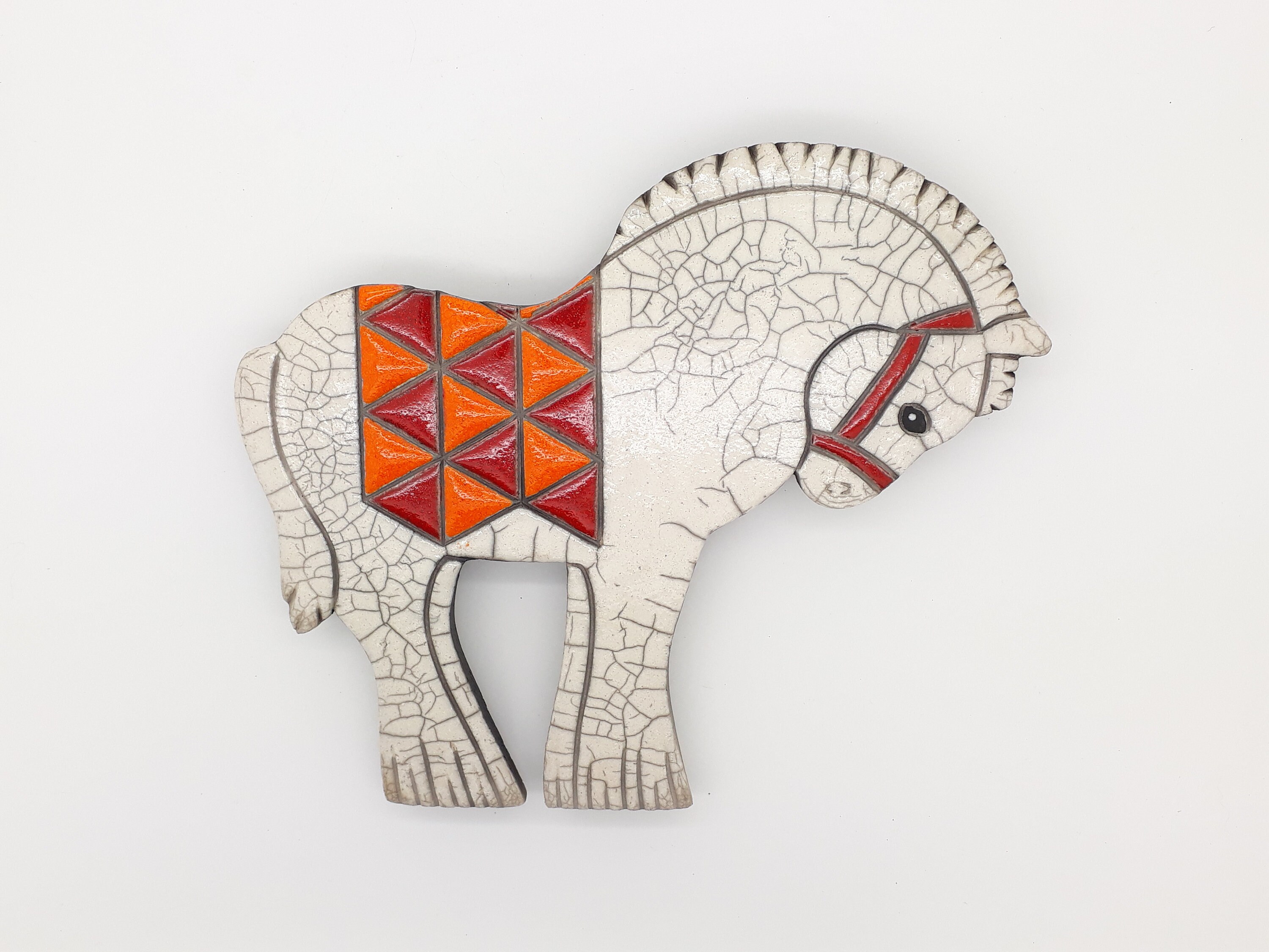 Plaque Murale Cheval Raku