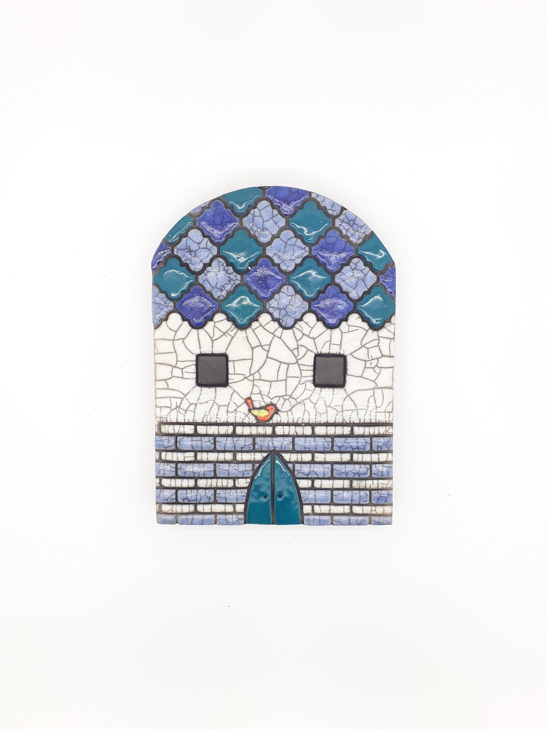 Plaque Murale Maisonnette Ronde Raku